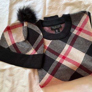 Rachel Zoe sweater and hat set